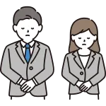 Men And Women Who Bow And Apologize Upper Body SVG Icon